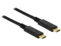 Cablu USB 3.1 Gen 2 (10 Gbps) Tip C la tip C T-T 0.5m 3A E-Marker, Delock 83042