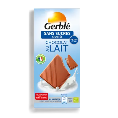 Ciocolata hipoglucidica cu lapte, 80g, Gerble Expert Dietetic