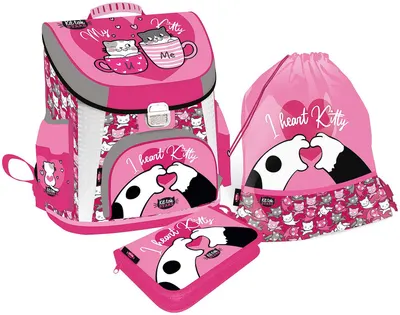 Set școlar Lizzy Card KitTok Heart Kitty - 3 в 1