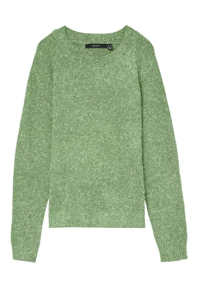 Pulover Dama - Verde - 52% poliester reciclat - 42% poliester - 3% elastan - 3% nailon