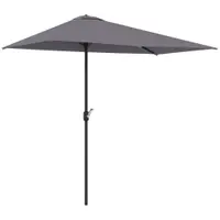 Outsunny Copertină de Perete Semicirculară Gri, cu Manivelă, Design Spațiu-Eficient pentru Terasă și Grădină, Φ270x245cm | Aosom Romania