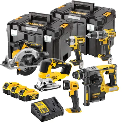 Set scule fără fir DeWALT - DCK690P3T, 6 scule, 18 V, 3x5Ah