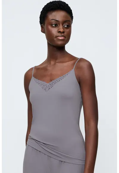 Top de pijama Aura Spotlight - Gri deschis