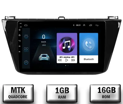 Navigatie Volkswagen Tiguan (2016+), Android, P-Quadcore 1GB RAM + 16GB ROM, 10.1 Inch - AD-BGP10001+AD-BGRKIT036