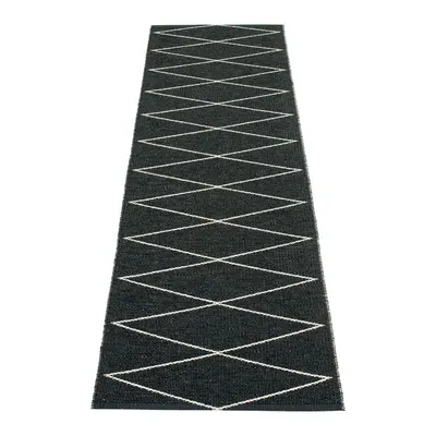 Covor tip traversă pentru interior și exterior negru 70x240 cm Max Black – Pappelina