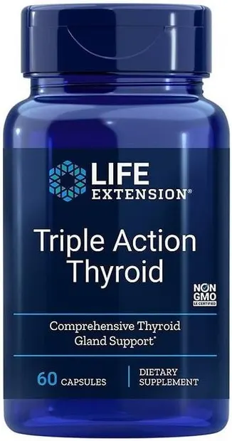 Triple Action Thyroid, 60 capsule, Life Extension
