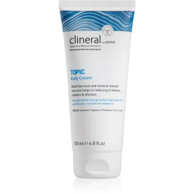 AHAVA Clineral TOPIC crema de corp cu efect de calmare pentru piele atopica 200 ml