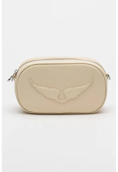 Geanta crossbody de piele Rock With You - Bej