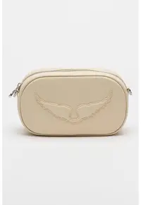 Geanta crossbody de piele Rock With You - Bej