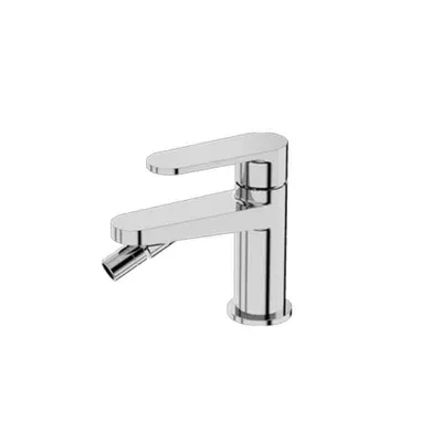Baterie bideu din alama sanitara, crom lucios, pipa 12,3 cm, aerator ajustabil, LaVita Coral
