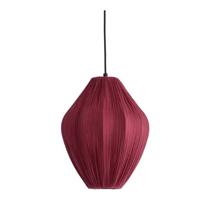 Lustră burgundy cu abajur textil ø 12 cm Verita – Light & Living