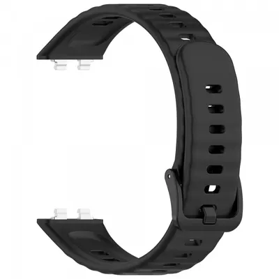 Curea Techsuit W082 pentru Huawei Band 11 / 11 Pro, Neagra