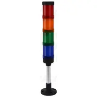 Coloana de semn. luminoasa,verticala, (cu sonerie) NYG3-50RYGBM AC/DC24V, 4 R,Y,G,B, IP65, 90dB