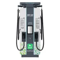 Statie de incarcare ultra rapida cu monetizare iHunt EV DC 120KW V4, 2 x CCS2 - Integrare iHuntEV