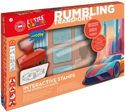 Set de ștampile Multiprint Transports - 6 buc.cu efect sonor