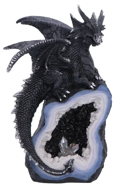 Statuetă Nemesis Now Fantasy: Dragons - Shadow Crystal Keeper, 20.8 cm