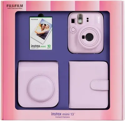 Aparat foto instant Fujifilm Instax - Mini 13, Candy Pink Bundle Box
