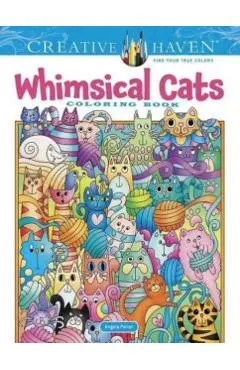 Creative Haven Whimsical Cats Coloring Book