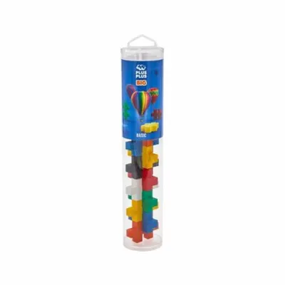 Set constructie Plus-Plus, tub 15 piese mari, culori standard