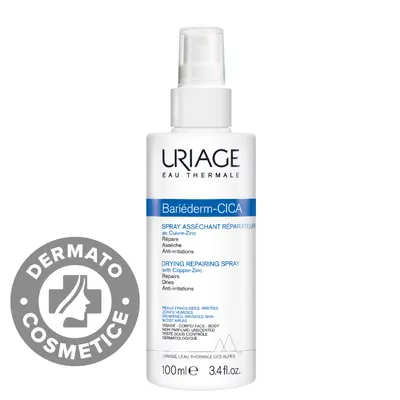 Spray reparator pentru pielea iritata Bariederm Cica, 100ml, Uriage
