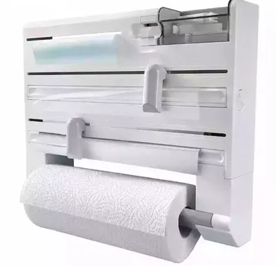 Dispenser triplu de bucatarie cu montare pe perete