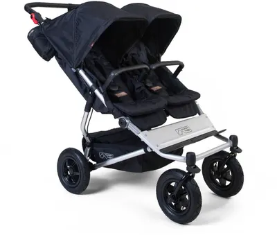 Cărucior pentru gemeni Mountain Buggy - Duet Heritage Plus V4 phil & teds, Caviar