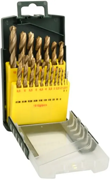 Set de burghie pentru metal Bosch - HSS-TiN, 19 piese