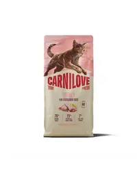 Hrană pisici sterilizate 6 kg CARNILOVE True Fresh Cat Turkey Sterilised, curcan