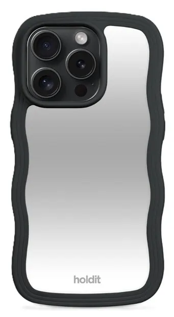 Husa Holdit - Wavy, iPhone 15 Pro Max, Black/Mirror