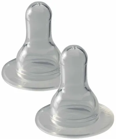 Suzete din silicon NIP - Cherry, 0-6 m, flux S, 2 bucăți