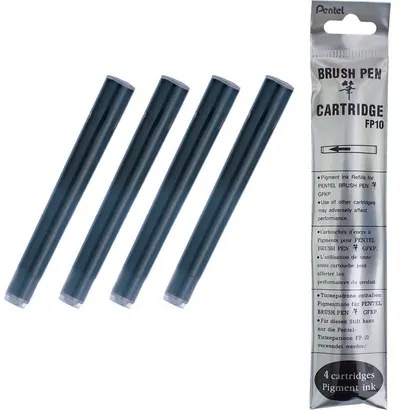 Rezerva pentru pensula de caligrafie Pentel - 4 bucati