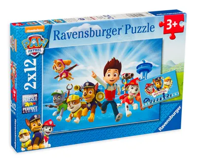 Puzzle Ravensburger din 2 x 12 de piese - Ryder si Paw Patrol