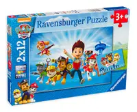 Puzzle Ravensburger din 2 x 12 de piese - Ryder si Paw Patrol