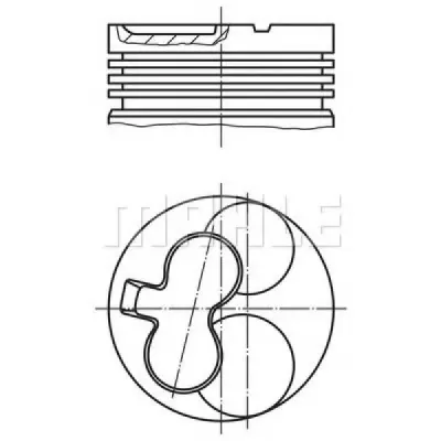 Piston Mahle Original 629 20 01
