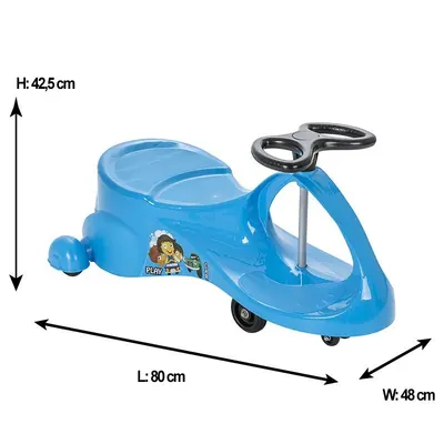 PlasmaCar fara pedale Pilsan Play Car Blue, usor si portabil, greutate maxim suportata 50kg