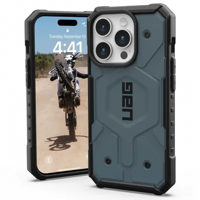 Husa MagSafe pentru Apple iPhone 15 Pro, Urban Armor Gear, Pathfinder, Albastra