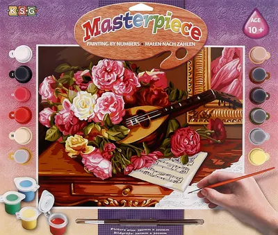 Set creativ de desen KSG Crafts - Capodopera, Trandafiri