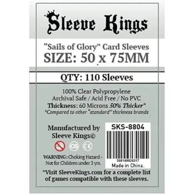 Sleeve Kings Sails of Glory Card Sleeves - 50x75mm