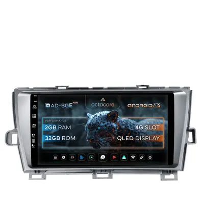 Navigatie Toyota Prius (2009-2014), Android, E-Octacore 2GB RAM + 32GB ROM, 9 Inch - AD-BGE9002+AD-BGRKIT089-S
