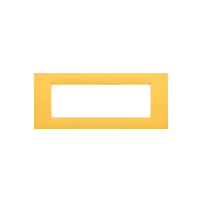 Placa ornament Virna - tehnopolimer gloss finish - 6 module- CORN YELLOW - SYSTEM