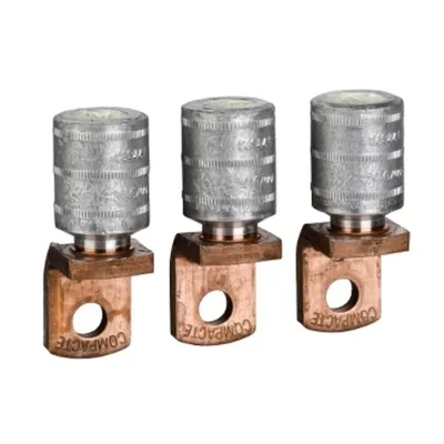 3 Papuci Sertizate, Pentru Cablu Din Aluminiu 150 mm² si Separatoare de Faza
