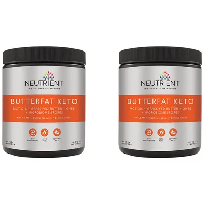 Pachet Butterfat Keto MCT Powder 350g + 350g