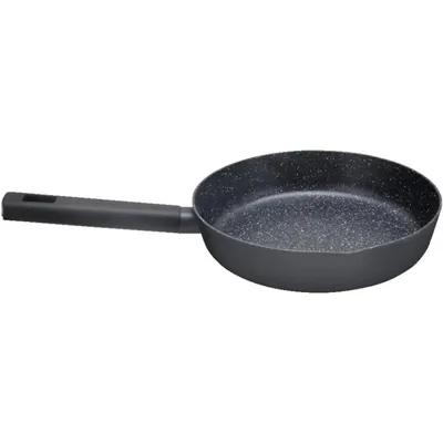 Tigaie Adanca cu Invelis Marmura, Diametru 22 cm, 2 l, Negru