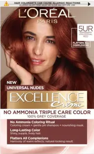 L'Oréal Excellence Vopsea fără amoniac, 5UR Universal Red