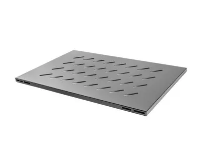 Poliță fixă pentru rack deschis 19" 1000 mm, 1U / 480,5x780 mm, max. 120 kg, negru