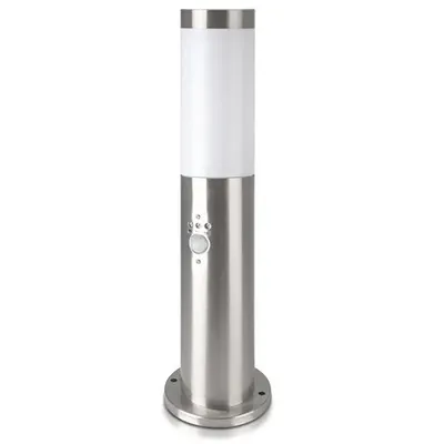 Stalp iluminat cu senzor soclu E27 - nichel V-TAC SKU-8964