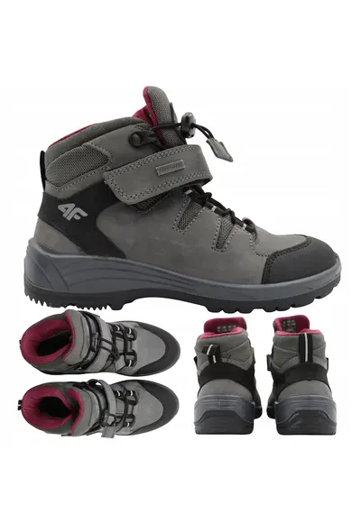 Ghete copii Alphatrek Jobmw253 - gri - piele - 59875 - Gri
