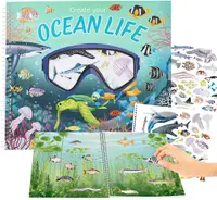 Carte cu stickere Depesche - Ocean Life
