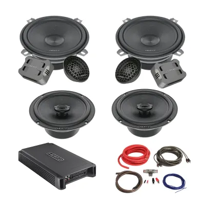 Pachet Difuzoare Auto cu amplificator Fiat Doblo 2 2009-2015 Hertz Cento 760 W