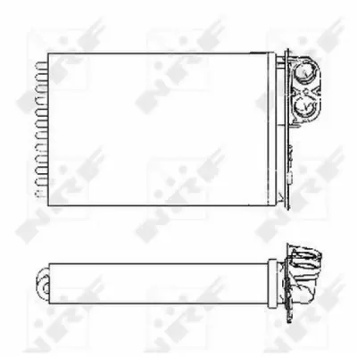 Schimbator caldura, incalzire habitaclu NRF 53553